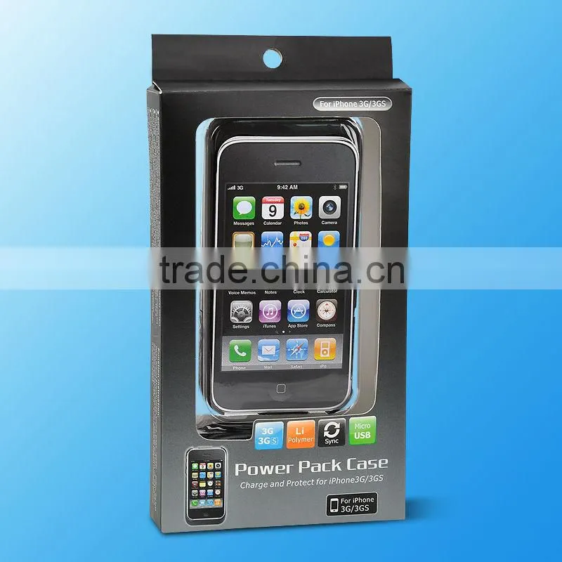 1100mAh highly polymer batter Power Pack Case for iPhone 3G &3GS