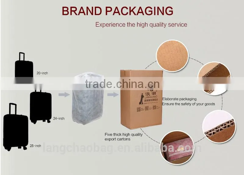 2015 Newest Carve Patterns Hot Sale Leather Luggage