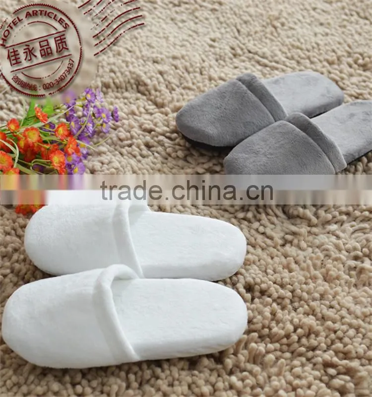 luxury closed toe hotel slippers