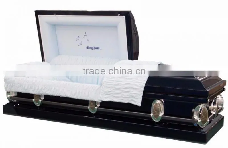 Decal going home casket and coffin stainless steel