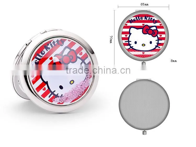 Hot sale promotional pocket mirror with logo laser engraved acrylic mirror