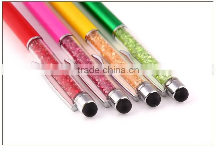 crystal touch stylus metal pen crystal ball pen,Crystal gift pen