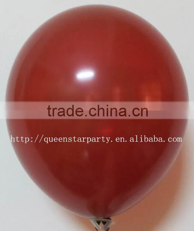 Standard color inflatable helium balloon burgundy
