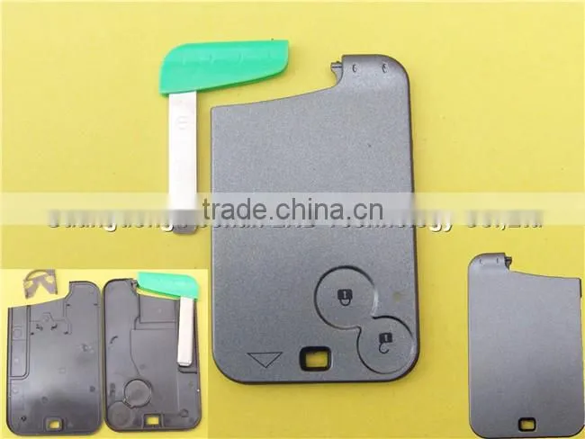 Hot Sale Key Case For Remote Keyless 2 Button No Logo Renault Laguna Smart Card Key Fob Case