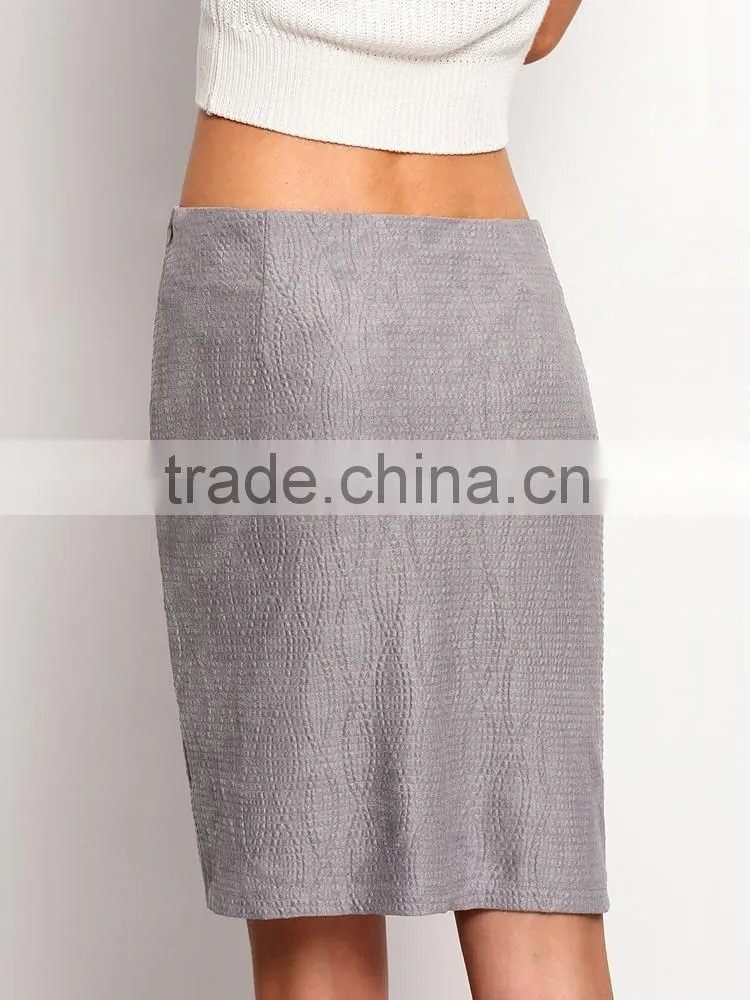 New slim fit elegant ladies office skirt suit