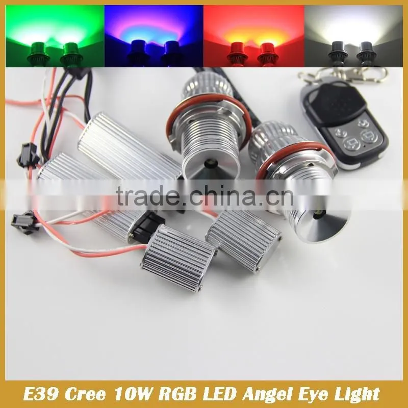 E92 H8 RGB Multi-Color 20W LED Angel Eyes Halo Ring Light Bulbs