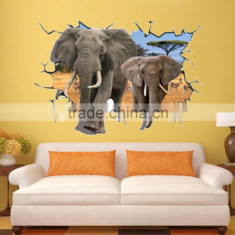 hot selling Eco-friendly Non-toxic flower kitchen decor 3D vinyl removable wall sticker