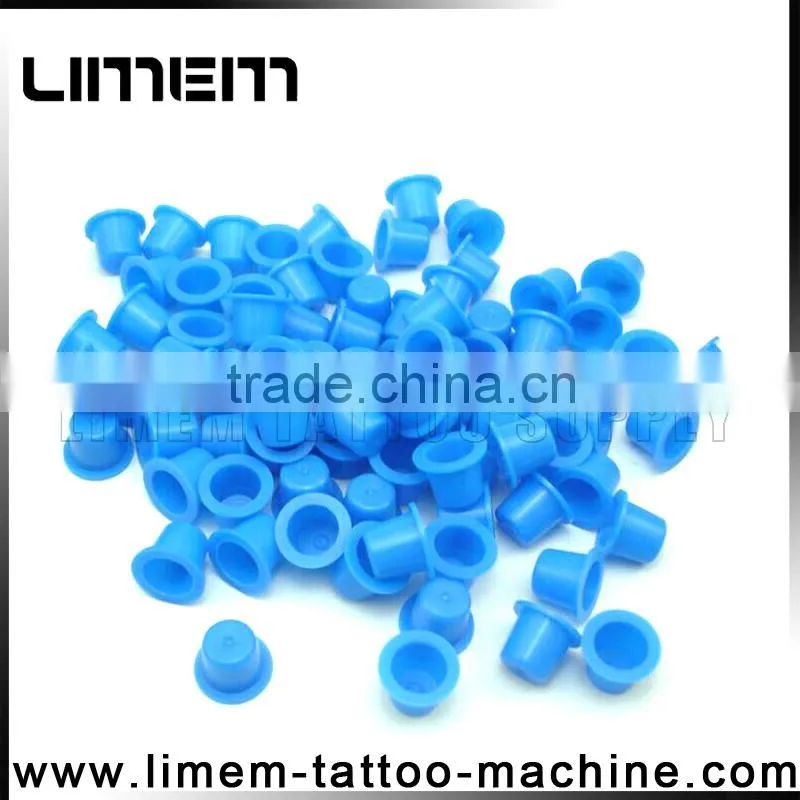 Newest (10mm,15mm,18mm) Clear red Newest (10mm,15mm,18mm) Clear red white and yellow coolr Plastic Tattoo Ink Cups