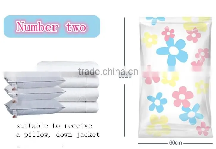 Design and color is universal to receive vacuum compression bag