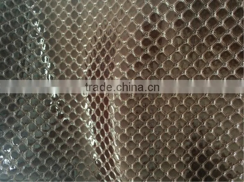 Crocodile design Emboss PVC synthetic leather for bags
