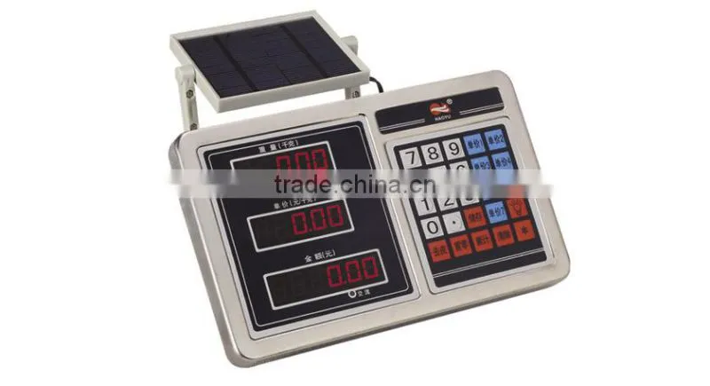 Digital weighing scales indicator solar panel