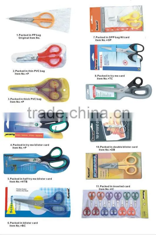 9" Long ABS handle Strong Pinking Scissors