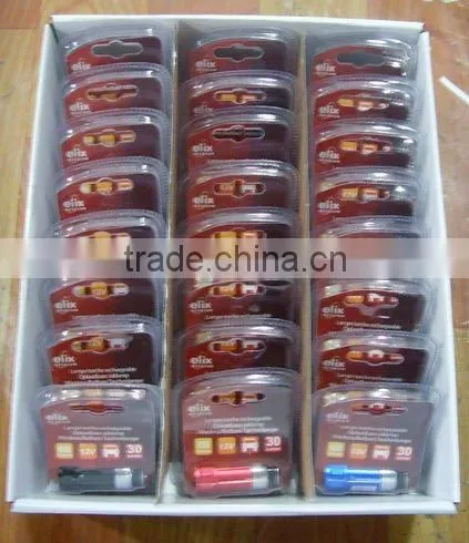 2015 wholesale car rechargeable flashlight torch Mini LED flashlight