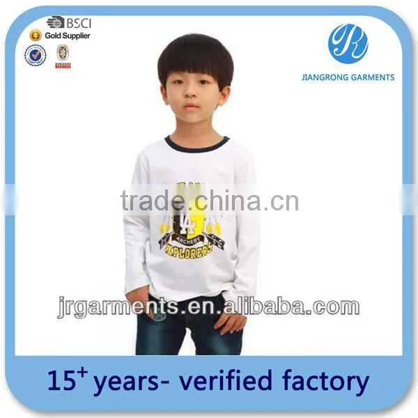 CVC 80%cotton/20%polyester t-shirt silk screen printed tshirt childrens t shirt