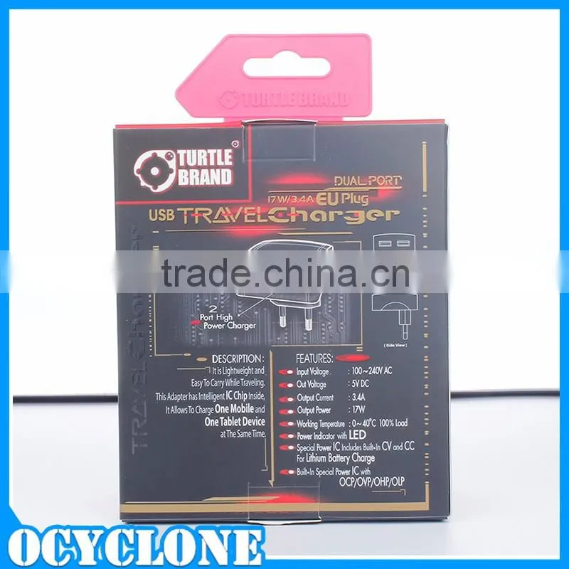 Alibaba supplier universal usb power adapter 5V EU plug with retail package