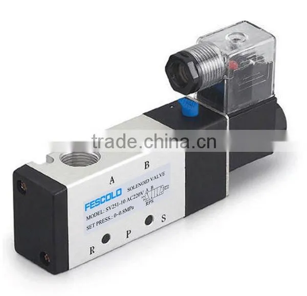 Pneumatic 5 ways Air Solenoid Valve