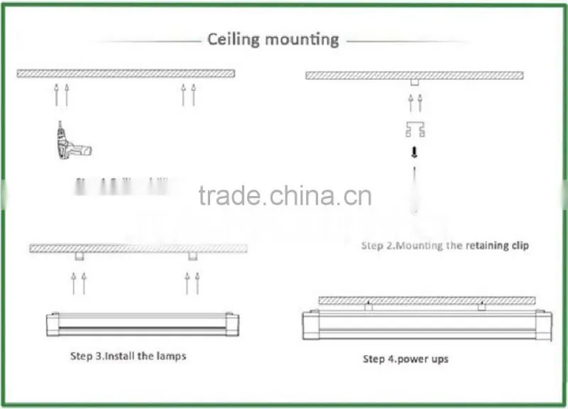Tri-proof /Water proof / dust proof/corrosion proof/ vapor proof light ip65 60w 50w 40w 30w 20w