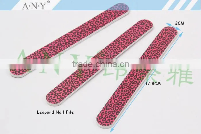 Nail Manicure Pink Leopard Style Cheap Promotional Nail Files 100/180