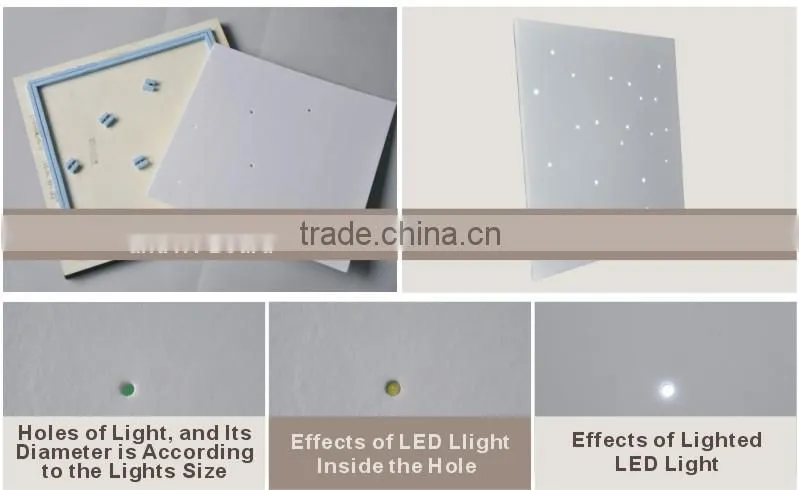 colourful LED candle canvas wall art with led light