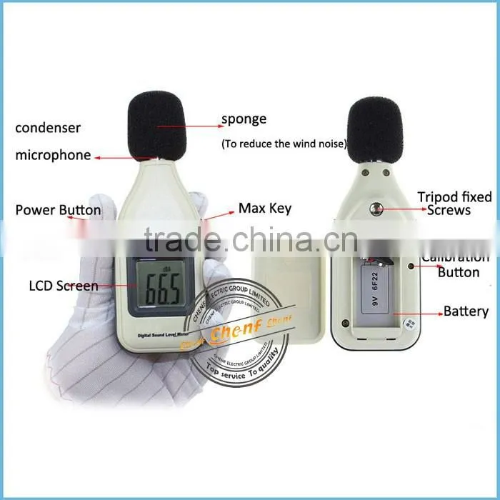 2014 Newest 30-130dB Digital Sound Level Meter Decibel Logger Tester Noise Meter