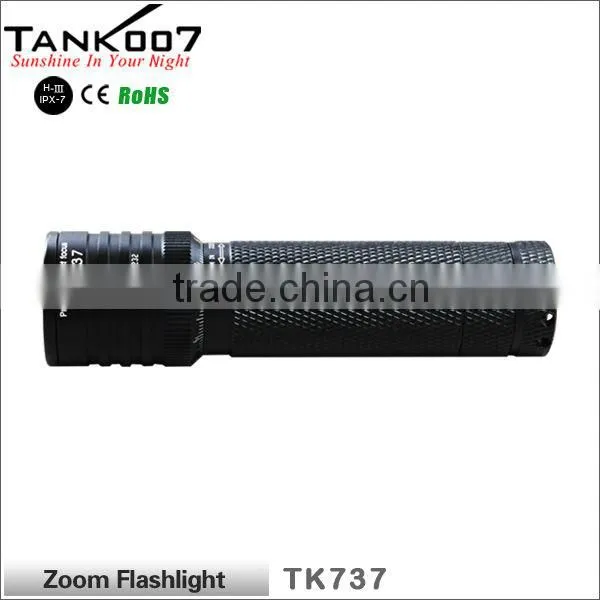 5 modes Zoomable led torch with 1*18650 or 2*CR123 bettry