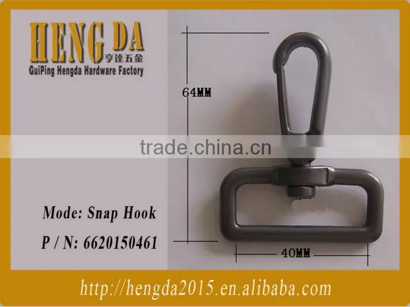 Silver fashion lady handbag snap bag hook