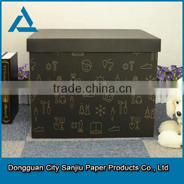 2015 new-designed Glossy black electronics corrugated box,paper packaging in China