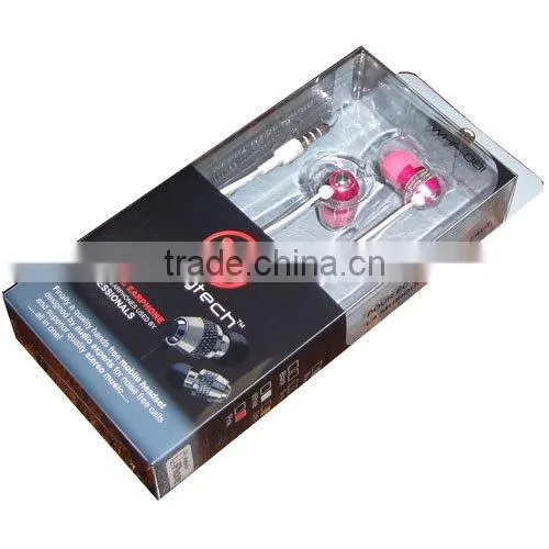 Wallytech Hot selling Metal in-ear earphone for iphone/ Sumsung