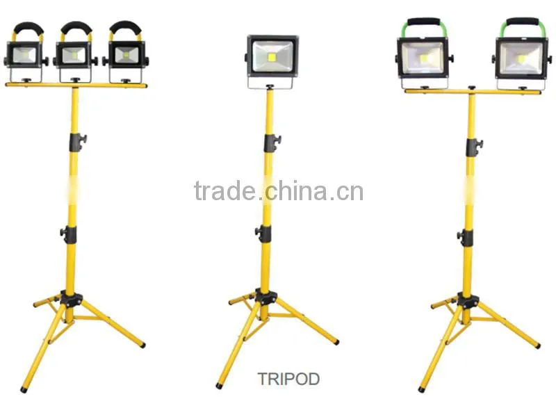 Rechargeable LED Flood Light 10W 20W, IP65 Waterproof Outdoor Handheld Portable 12V Rechargeable LED Magnetic Work Light