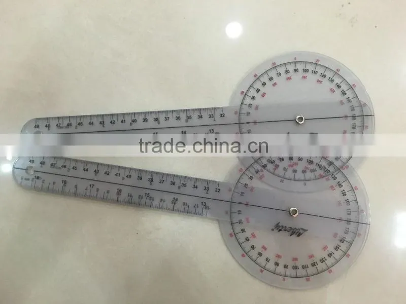 V-T020 360 degrees Protractor,Best quality plastic medical finger goniometer