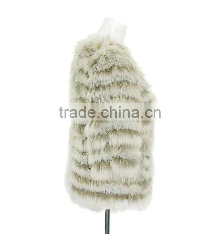 Luxury Natural Raccoon Fur 100% Real fur Coat For Fashion Girls Lady Winter KZ14134