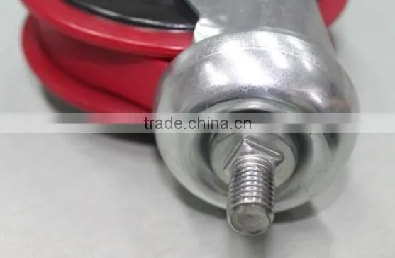 escalator caster for shopping cart