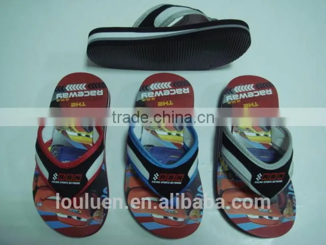 663 LOULUEN Popular Customized Cartoon Printed EVA Cute Kids Slipper