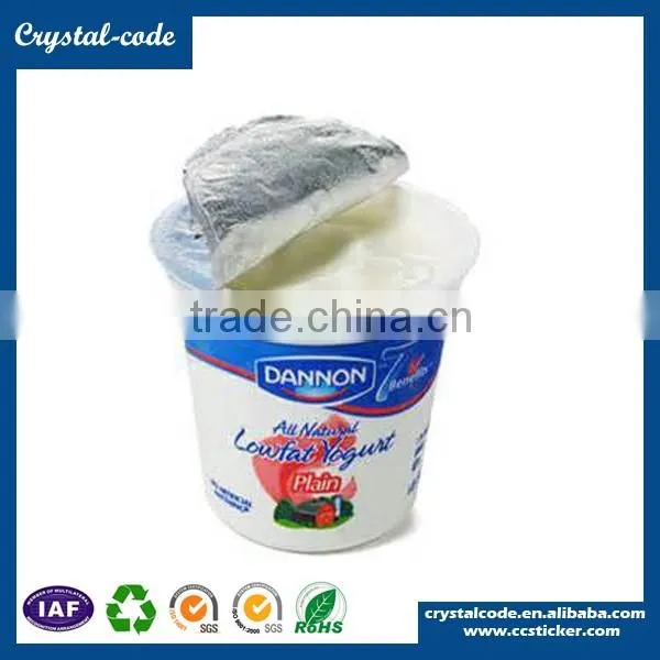 Gravure printing engraved skidproof silver stamping aluminum foil sticker
