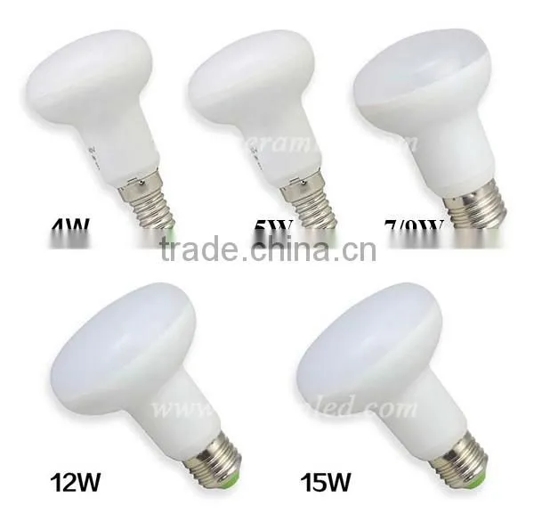 High lumen high power ce rohs mushroom 85-265v r95 e27 led bulb 15w