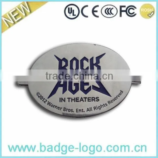 high-quality personalized Oval shaped metal nameplates/nameplate manufacturers