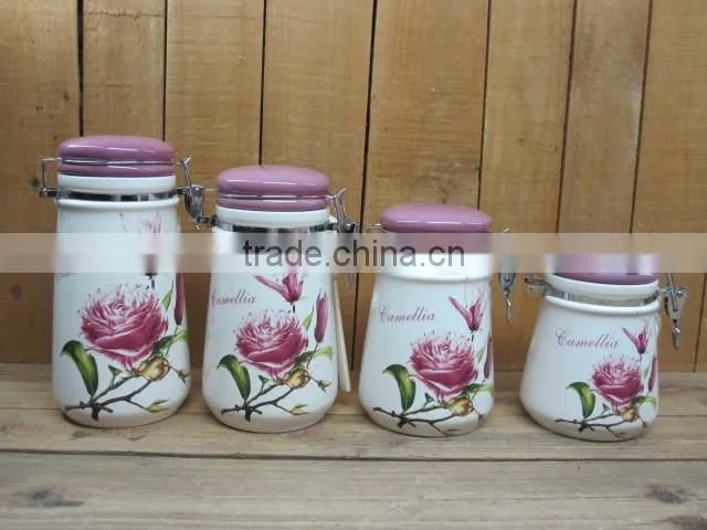 Factory direct sale ceramic water jug with handle