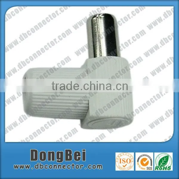 Right angle plug conector tv rf connector tv