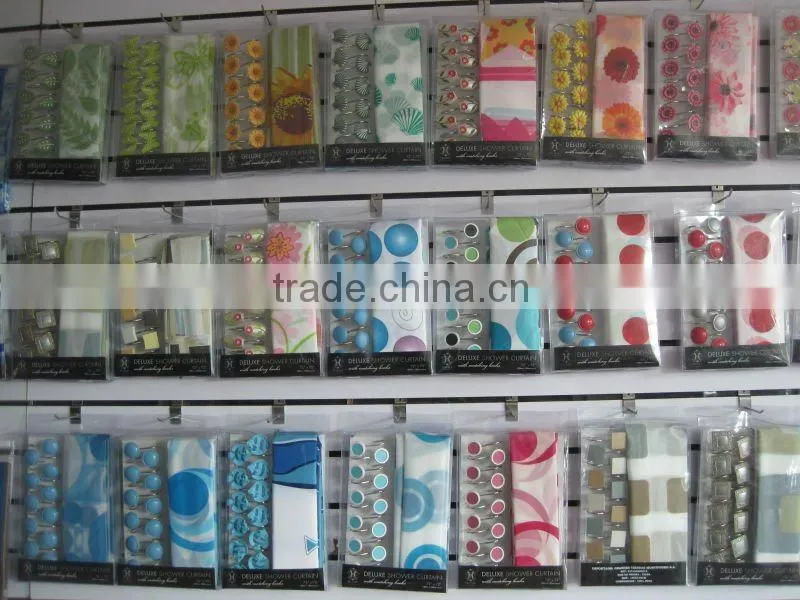 1pcs duck pattern design peva shower curtain
