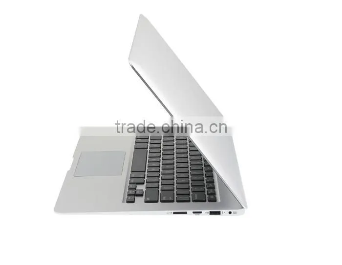 factory wholesale 13.3inch aluminium alloy cover notebook PC laptop computer CPU intel i5 4GB RAM and 128GB hard drive bluetooth