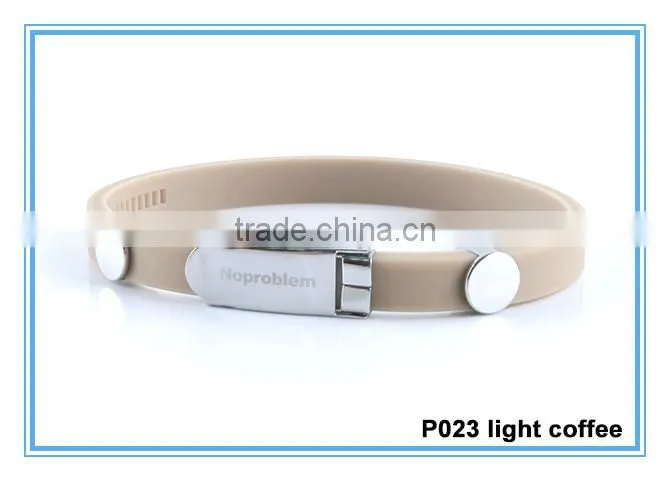 Noproblem P023 friendship hygienic personalized sports elastic power bracelet for couple