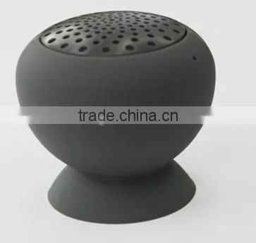 Low Price High Qality Water-Proof Wireless Mini Bluetooth Speaker with Sucker for use in car ,shower, outdoor.