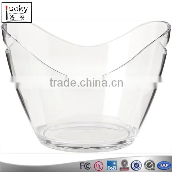 Acrylic oval ice tub wine Acrylic ice bucket for wine beer