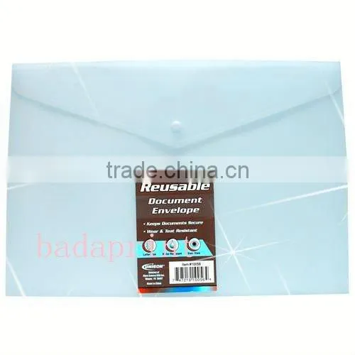 clear pp reusable document bag