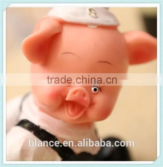 decorative animal resin wine stand pig shape wine bottle holder