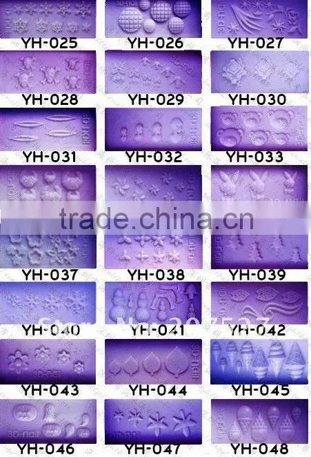 High quality!! silicon gel nail art 3D mold