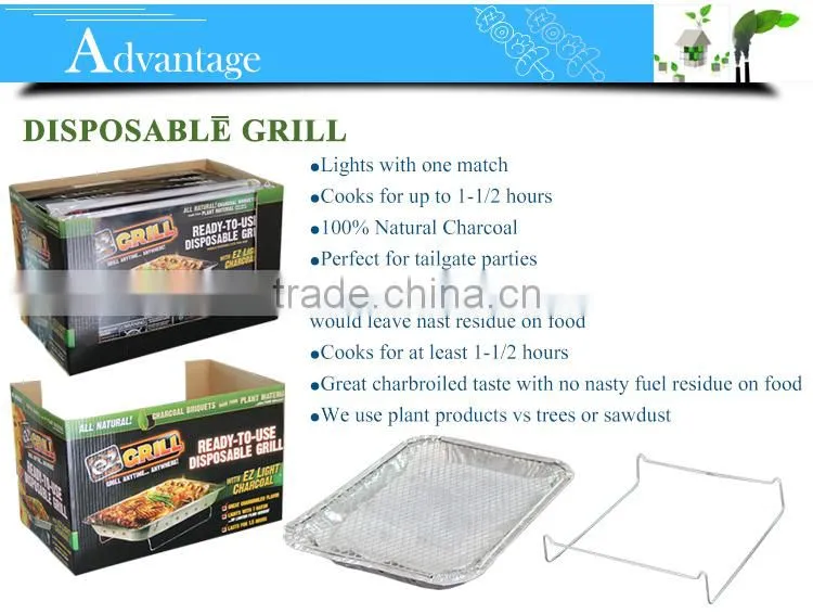 Easy to Use 25*31*5 cm Instant BBQ Grills Smokers