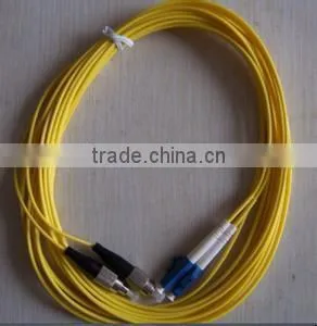 2.0mm cable diameter PVC jacket simplex/duplex LC-FC fiber optic patch cord