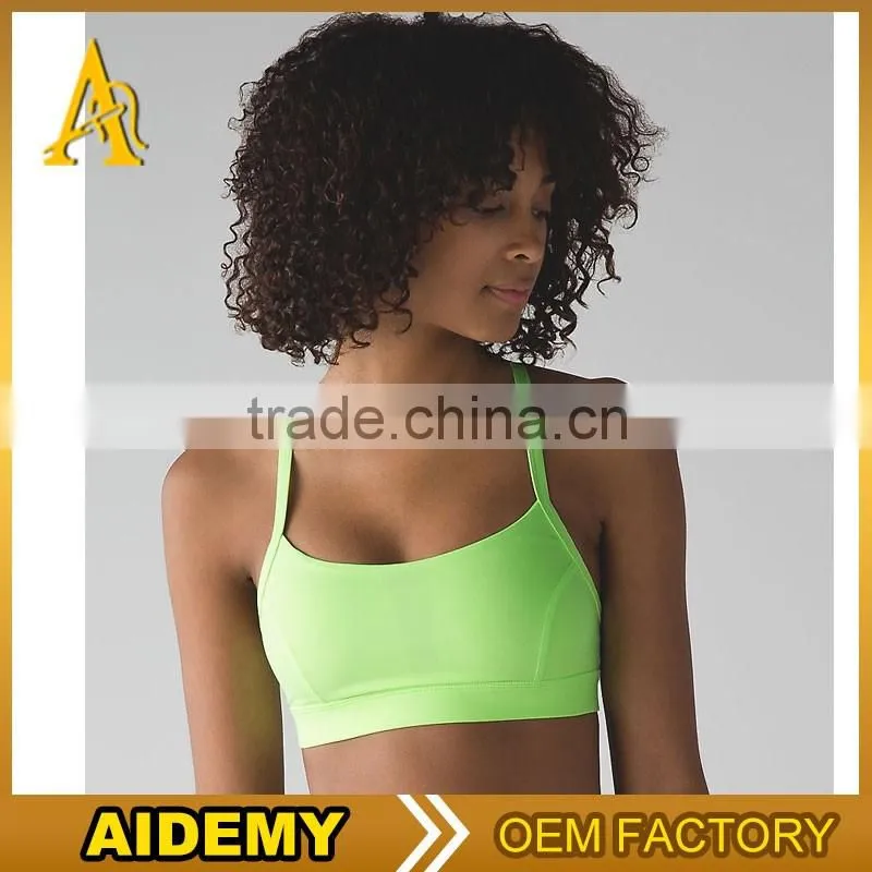 Custom Blank Plain Sport Bra Pure Color Tight Women's Sexy Sports Bra