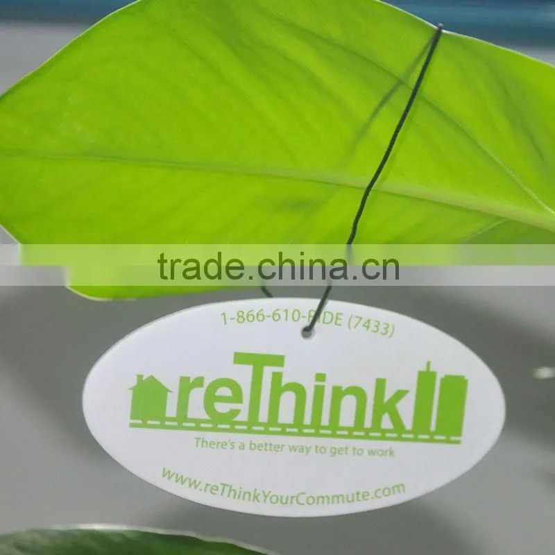 custom made hanging paper car air freshener , car shape paper air fresheners